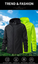 JNLN Men Women Hiking Jackets Waterproof Sun Protective Windbreaker Unisex Camping Climbing Outdoor Rain Coat Portable Clothes