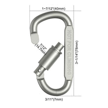 4-6PCS Carabiner Set For Key Camping Survival EDC Outdoor Keychain Clip  Alloy Aluminum Tactical Caribiner Hook Karabiners