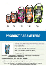 Dry Bag Waterproof for Women Men,2/5/10/15/20/30L Outdoor Sports Bag for Swimming Boating Kayaking Rafting River Trekking