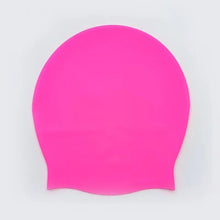 Large silicone swim cap for women with long hair, high elasticity, large head, waterproof, head-tight, extra large size swim cap