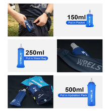 1pc150ml/250ml/500ml Outdoor Collapsible Silicone Bite Size Water Bottle Running Camping Hiking Travel Convenient Water Bottle