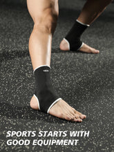 1 Pair One Size Elastic Breathable Ankle Support Sleves for Running Basketball Cycling