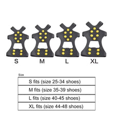 Outdoor snow claw shoe covers for men and women 10 teeth rock climbing crampons non-slip climbing cleats Hiking accessories