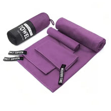 3PCS Quick Dry Beach Towel, Microfiber Travel Towel 3 Size in 1 Pack,Fast Drying Towel Set for Camping, Beach, Gym, Sports, Yoga