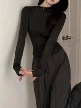 Four-Season American Long-Sleeve Zip-Up Cardigan Jacket for Women