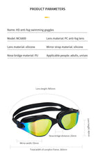 Unisex Adult Swimming Goggles – Anti-Fog Swim Glasses for Men & Women – Adjustable Silicone Waterproof Professional Swim Eyewear