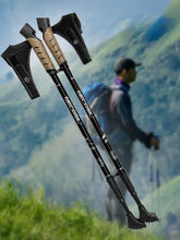 2PCS Nordic Walking Poles Trek Pole Telescopic Alpenstock 7075 Aluminum Alloy Shooting Crutch Senderismo Walking Stick hiking