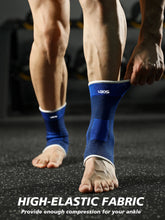 1 Pair One Size Elastic Breathable Ankle Support Sleves for Running Basketball Cycling