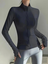 Four-Season American Long-Sleeve Zip-Up Cardigan Jacket for Women